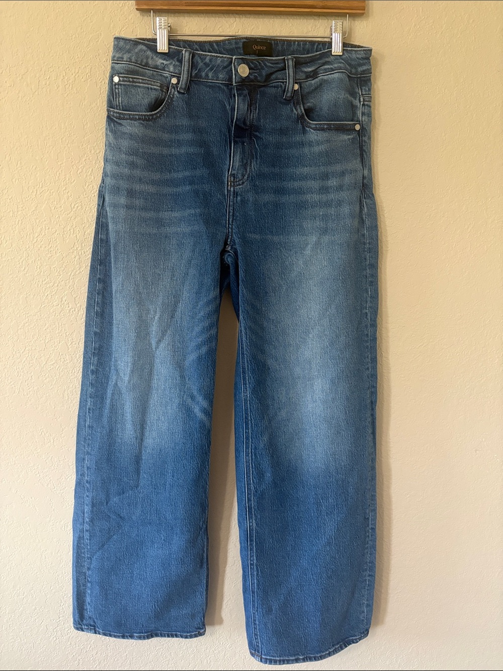 Quince Women’s Bella stretch relaxed  straight jeans